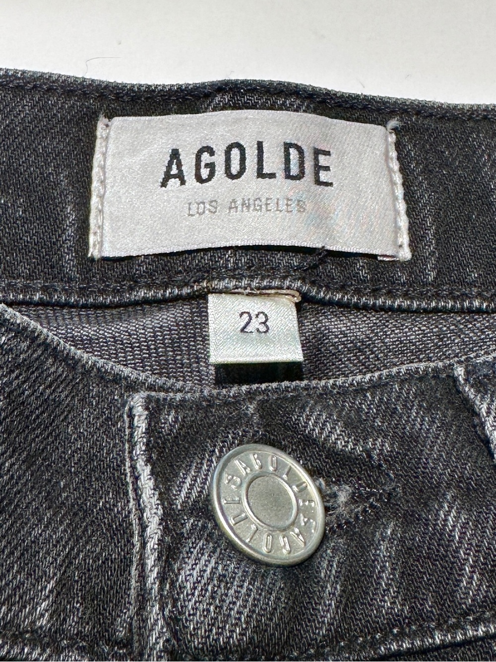 Agolde High-Rise Black Denim Jeans